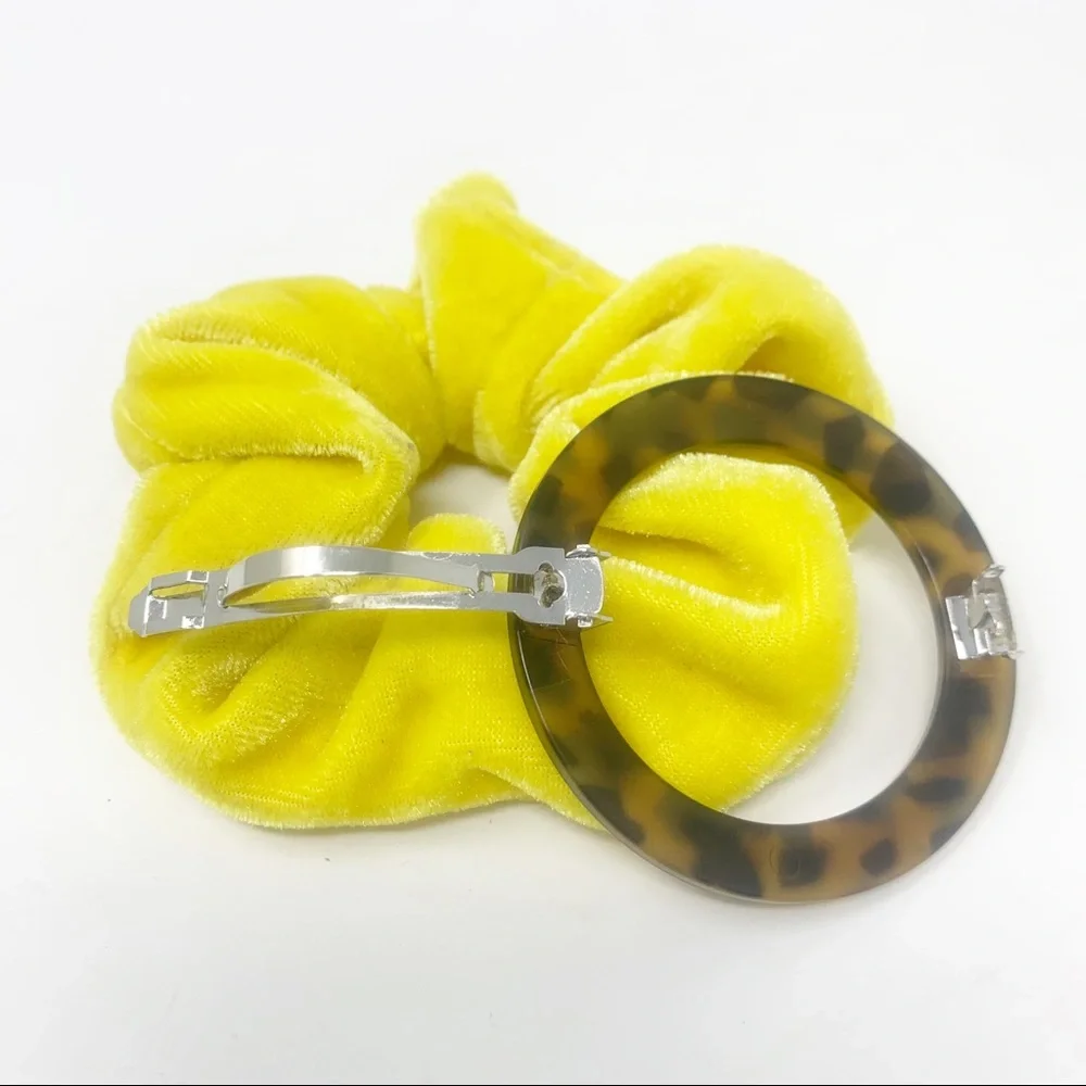 Hair Scrunchy and Leopard Clip Bundle